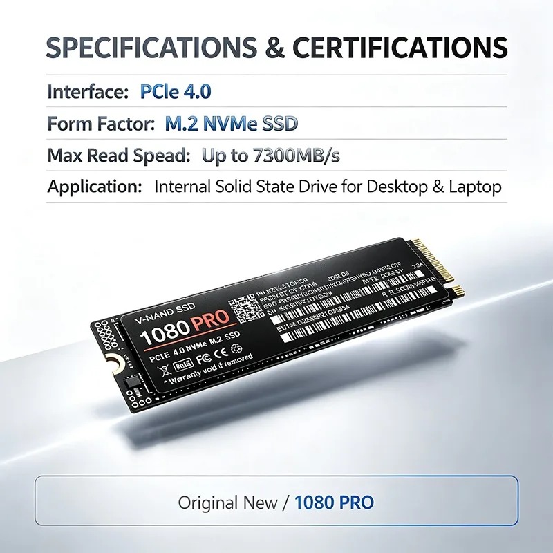 Original 1080PRO SSD M.2 NVMe  - đánh giá và giá M.2 Nvme 4Tb Pcie 4.0 Ssd