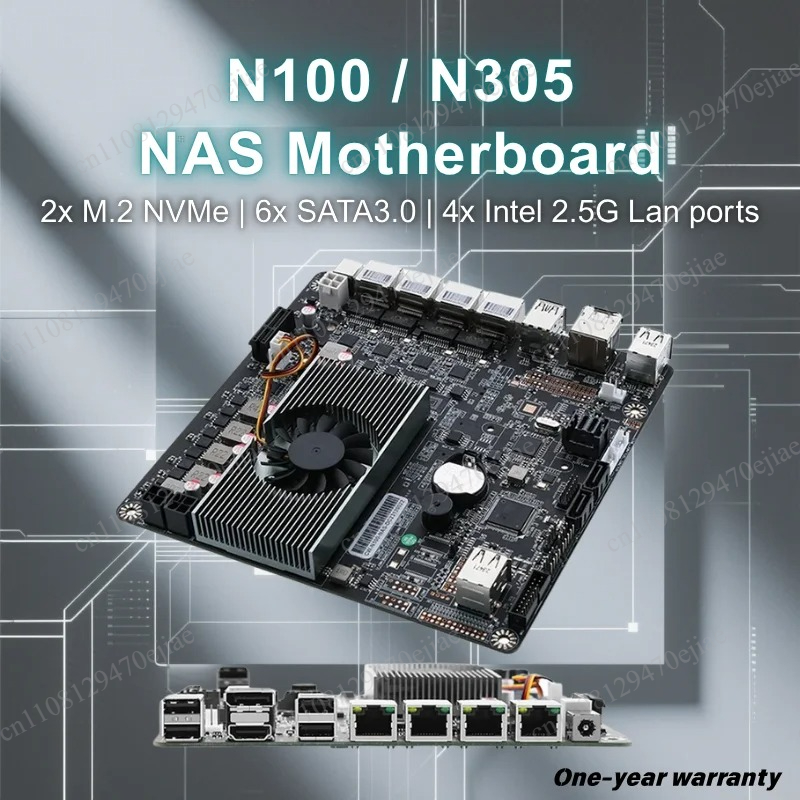 N100 6-Bay NAS Motherboard Min - đánh giá và giá Nas Motherboard N100 6 Sata