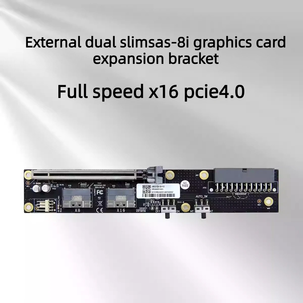 Dual SlimSAS 8i Oculink Graphi - đánh giá và giá External Gpu Dock Pcie 4.0 Oculink