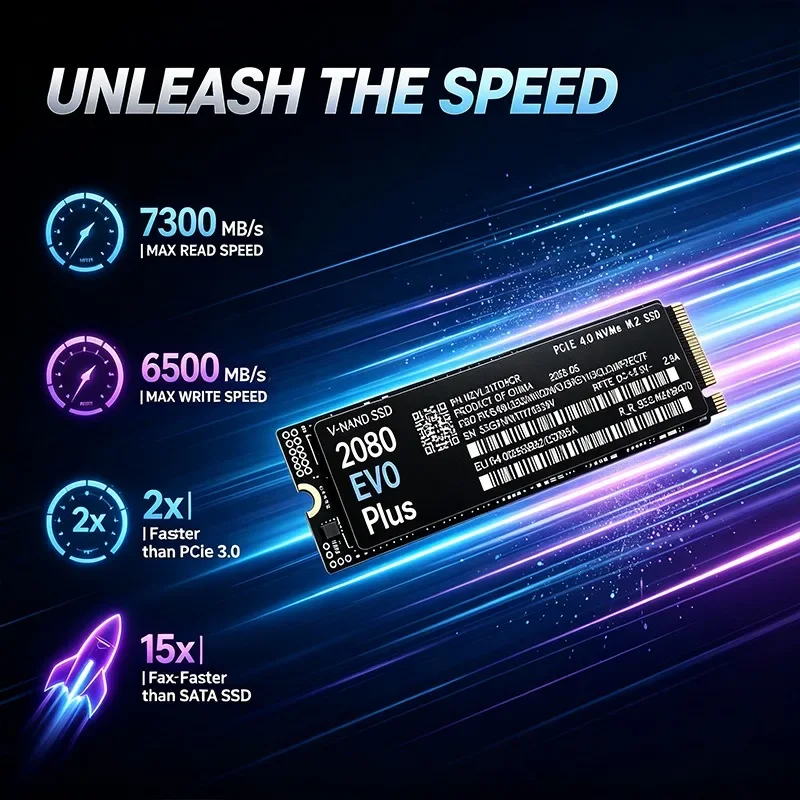 2080 EVO Plus M.2 NVMe 2280 PC - đánh giá và giá M.2 Nvme 4Tb Pcie 4.0 Ssd