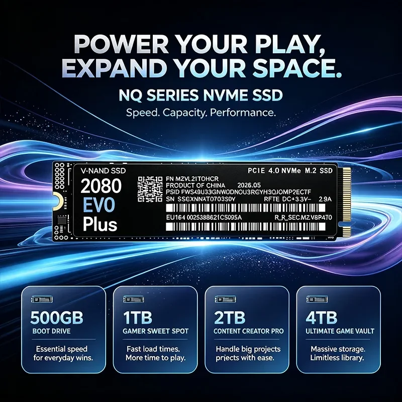 2080 EVO Plus M.2 NVMe 2280 PC - đánh giá và giá M.2 Nvme 4Tb Pcie 4.0 Ssd