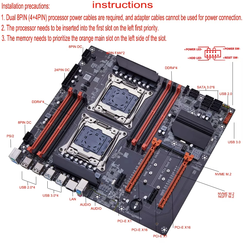 X99 Dual CPU SOYO Gaming Mothe - đánh giá và giá X99 Dual Cpu Motherboard Combo